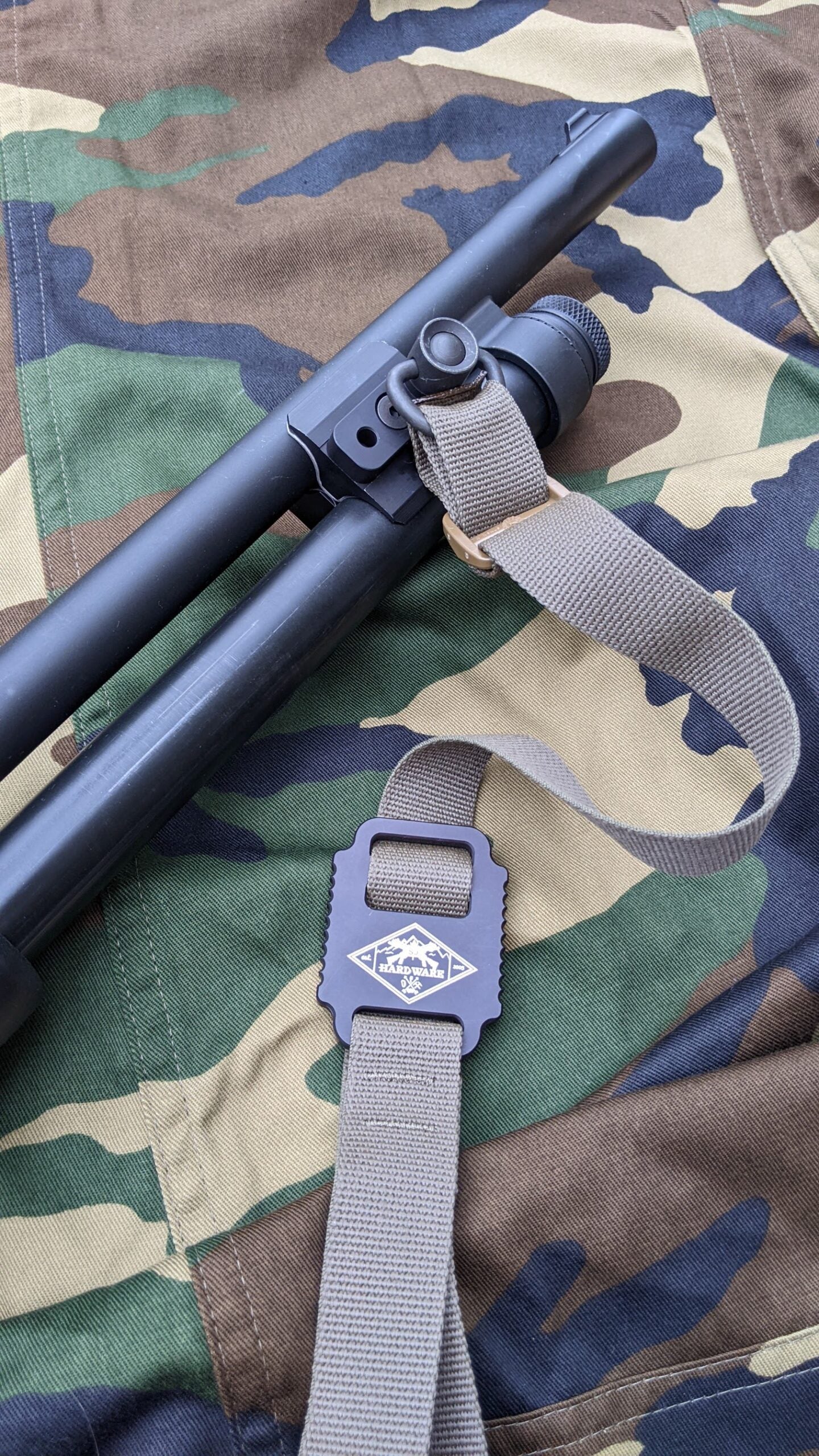 S&J Hardware Shotgun Barrel Clamp with Light Rail and QD Mount image 4