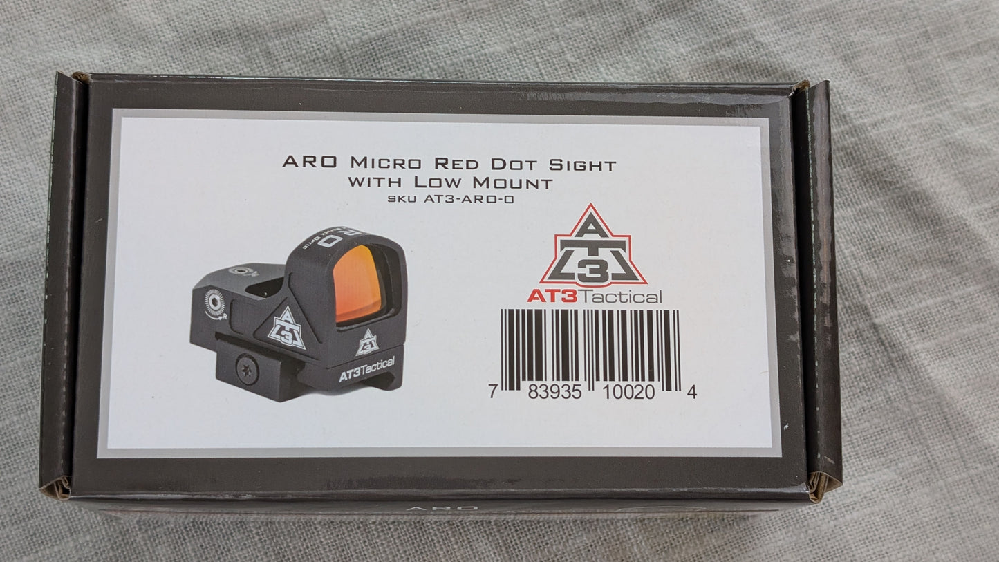 AT3 ARO™ 3 MOA Red Dot – Doctor/Venom/Fastfire Footprint – Optional Riser Mount