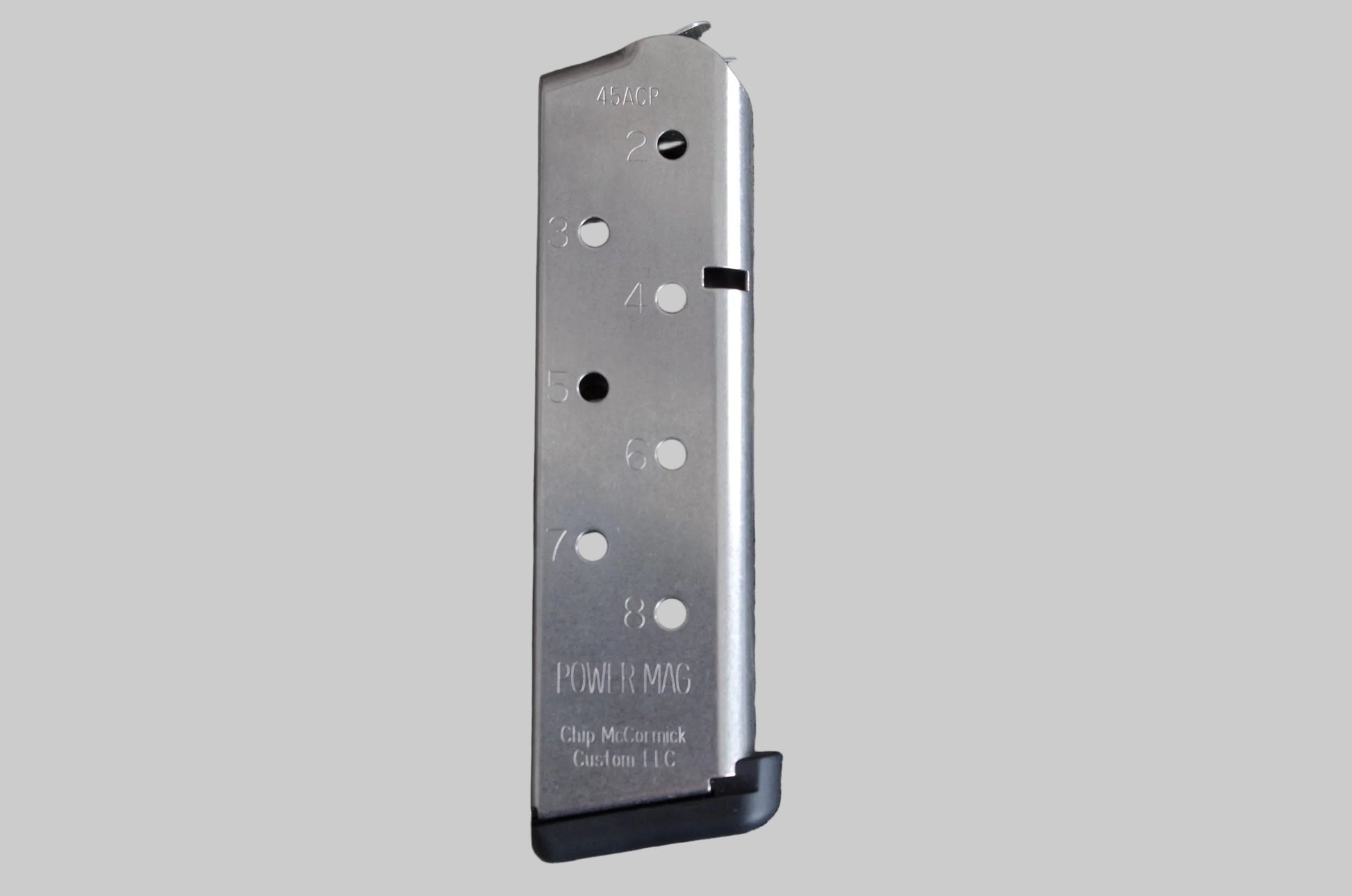 Chip McCormick Power Mag+ 1911 45 ACP Stainless 8rd image 0